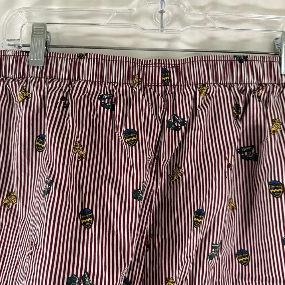 Polo Ralph Lauren Boxers Men s Large Red White Striped Pull On